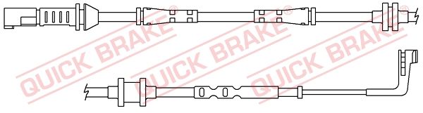 QUICK BRAKE Hoiatuskontakt, piduriklotsi kulumine WS 0383 A